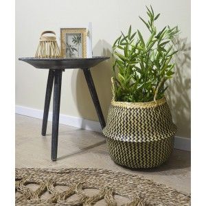 PORTAVELAS RATÁN BOHO 16CM