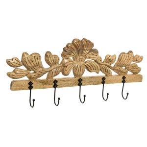 PERCHERO PARED GOLD FLOWER