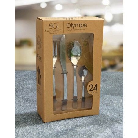 CUBIERTOS OLYMPE 24 PIEZAS