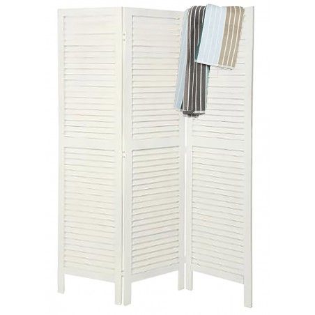 BIOMBO SEPARADOR BLANCO PERSIANA 170CM