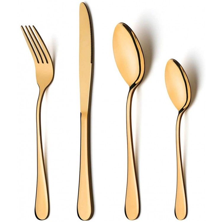 CUBIERTOS GOLD 16 PIEZAS
