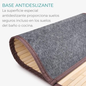 Alfombra de Salón o Comedor, Marrón de Bambú Natural 140 X 200 cm Natur, 140x200 - Hogar y Más
