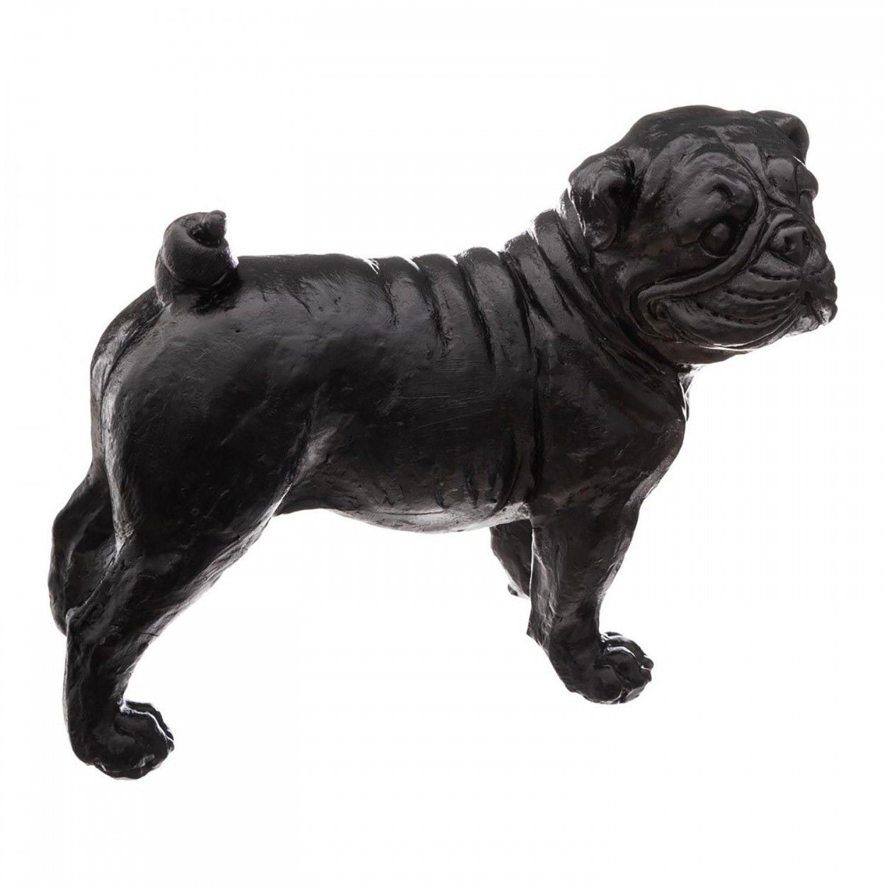 FIGURA PERRO DECORATIVA RESINA DOG BLACK
