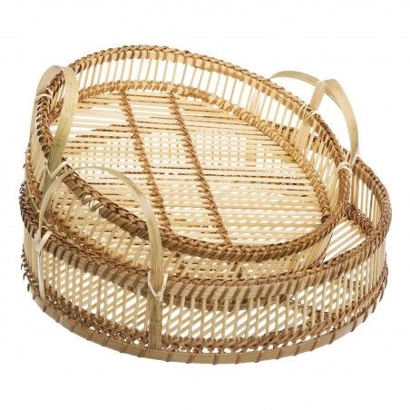 BANDEJAS TRENZADA DE BAMBU ADANA