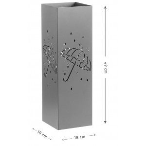 PARAGUERO METAL PLATA "LLUVIA"