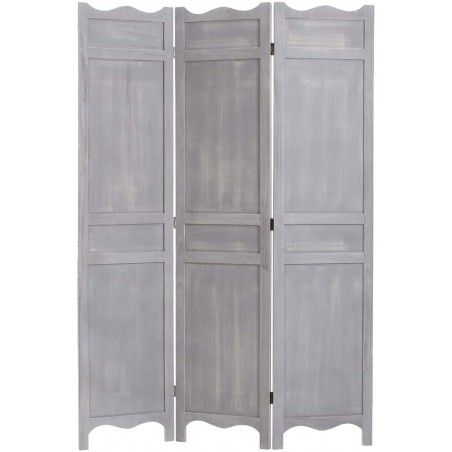BIOMBO SEPARADOR GRIS MADERA 170CM