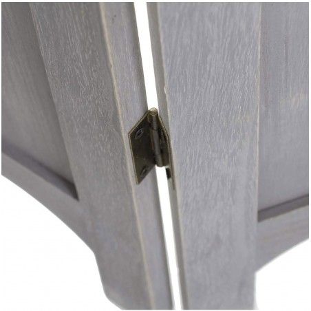 BIOMBO SEPARADOR GRIS MADERA 170CM