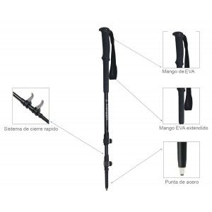 BASTONES DE SENDERISMO BLACK SET 2