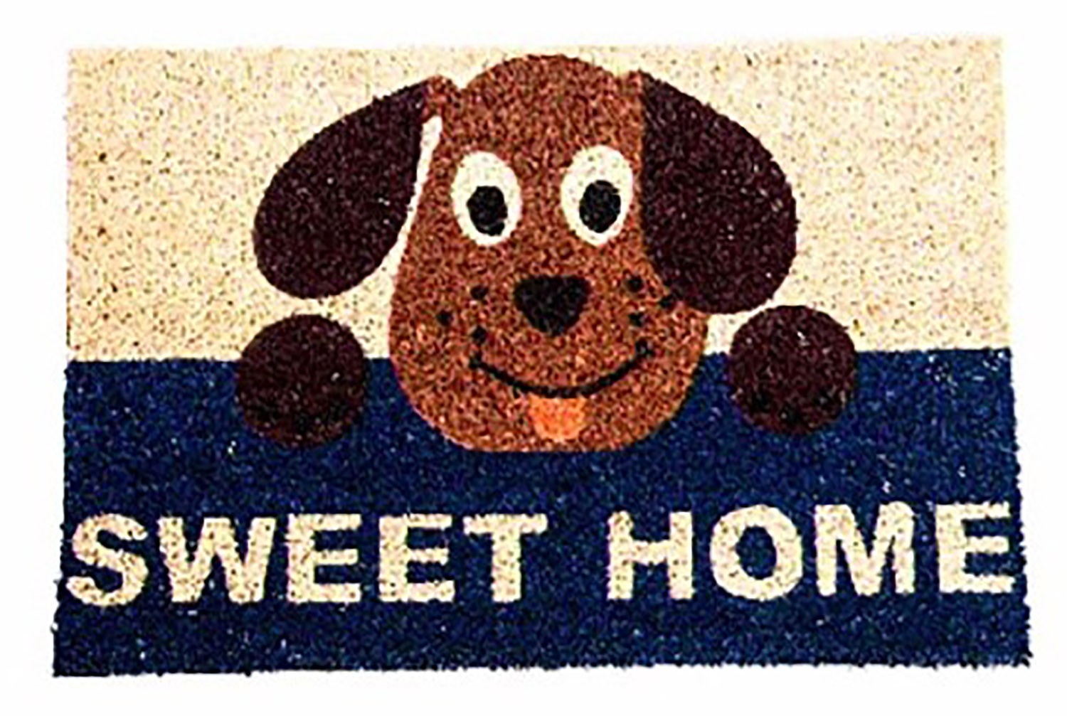 FELPUDO ENTRADA COCO PERRITO AZUL 40X60