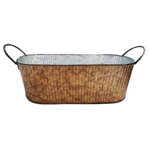 JARDINERA METÁLICA VINTAGE ORO
