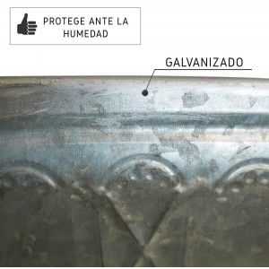 JARDINERA METÁLICA DECORATIVA GREY SET DE 3