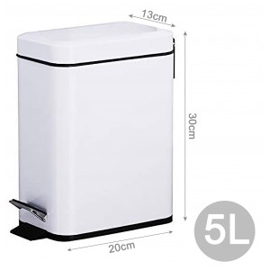 PAPELERA SCANDI BLANCA 5L