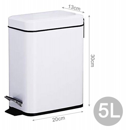 PAPELERA SCANDI BLANCA 5L