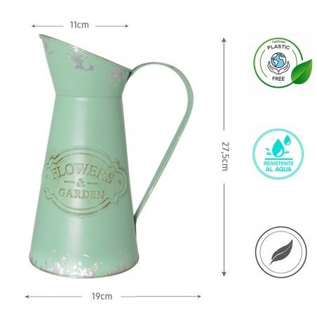 MACETERO JARRA DECO VINTAGE FLOWER