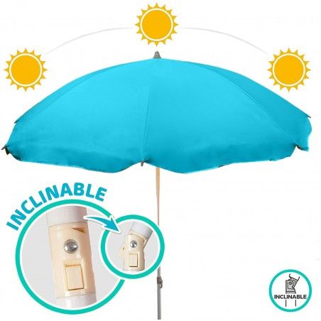 SOMBRILLA PLAYA PLANE PROTECTOR SOLAR UV50 180CM
