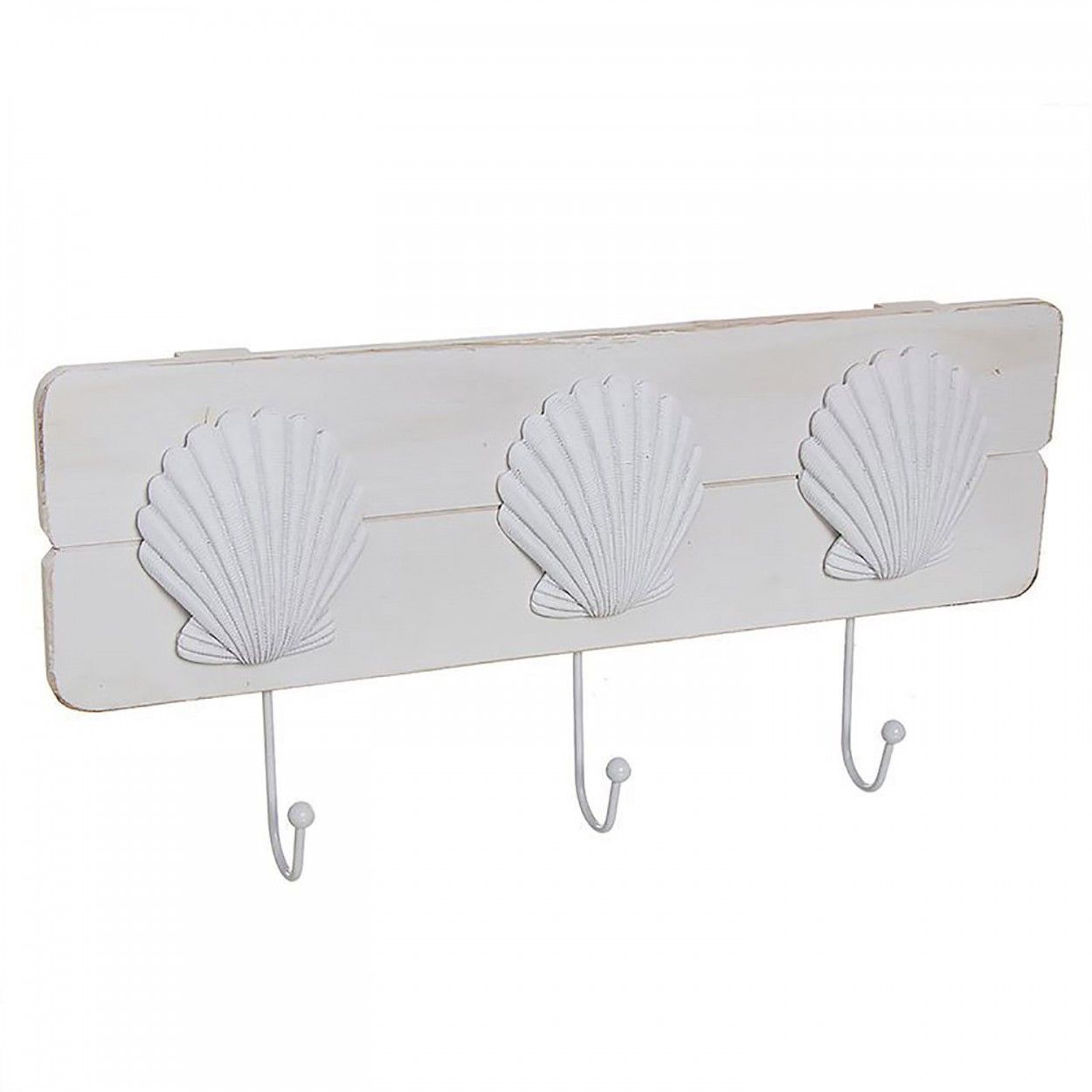 PERCHERO DE PARED MADERA CONCHA