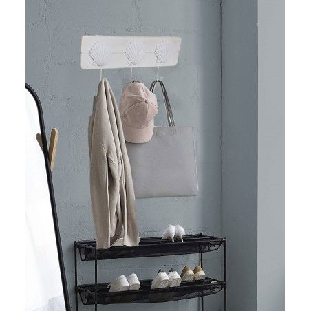 PERCHERO DE PARED MADERA CONCHA