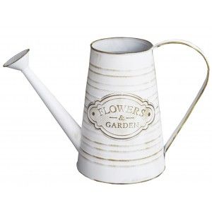 MACETERO REGADERA DECO BLANCO
