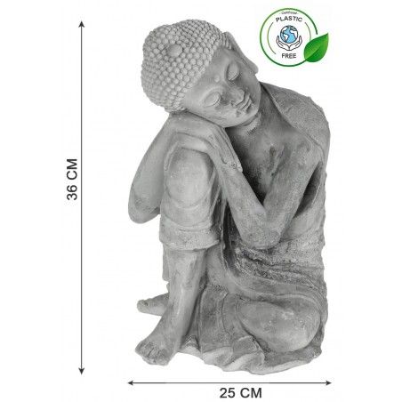BUDA DECORACION HAMINS SENTADO CEMENTO 35CM