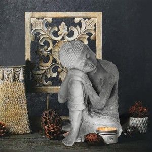 BUDA DECORACION HAMINS SENTADO CEMENTO 35CM