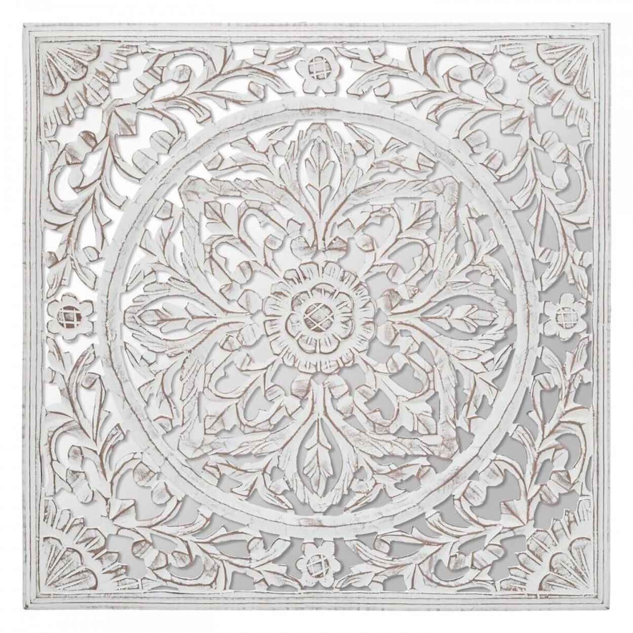 RETABLO PARED DECORATIVO ESPEJO MANDALA 58CM