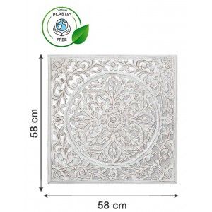 RETABLO PARED DECORATIVO ESPEJO MANDALA 58CM
