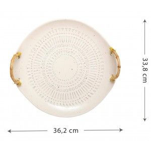 BANDEJA DECORATIVA DE CERÁMICA MONDO