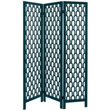 BIOMBO SEPARADOR DECORATIVO AZUL 170CM