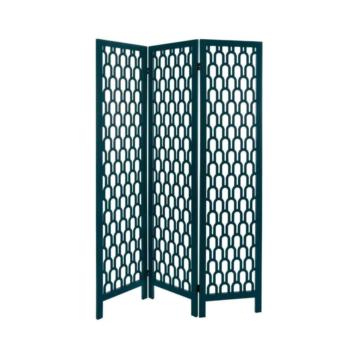 BIOMBO SEPARADOR DECORATIVO AZUL 170CM