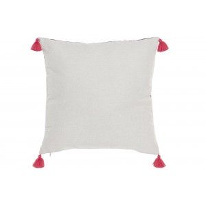 COJÍN CON FLECOS CUADRADO LOREAK 45CM