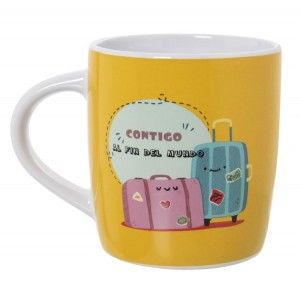 TAZA ORIGINAL Y MODERNA "CONTIGO" 375ML