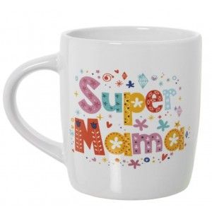 TAZA ORIGINAL Y MODERNA "SUPER MAMÁ" 375ML