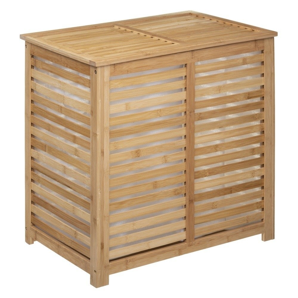 CESTO DE ROPA DOBLE BAMBÚ "SICILIA"