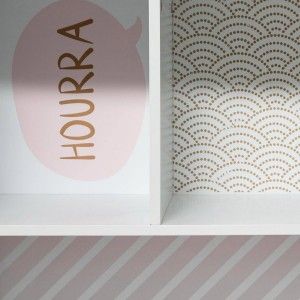 ESTANTERIA LIBRERÍA CASA 7 CAJONES PINKY 114X72,5CM