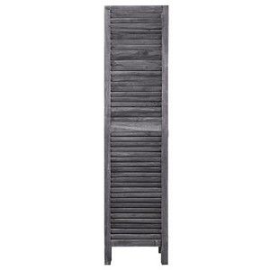 BIOMBO SEPARADOR DE MADERA GRIS METI