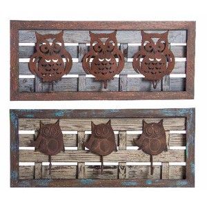 Owls wall coat rack model...