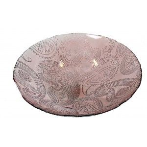 Centro de Mesa. Vidrio Reciclado. Rosa Cachemir