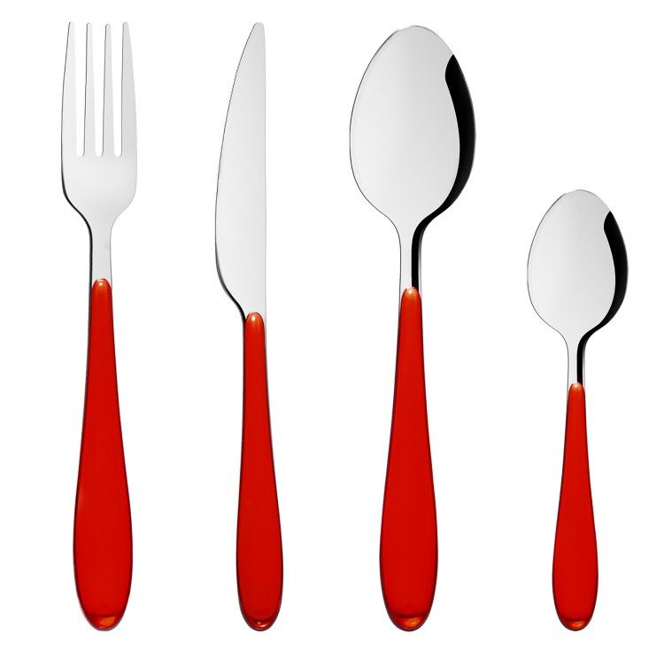 CUBIERTOS HAPPY RED 24 PIEZAS