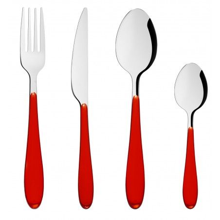 CUBIERTOS HAPPY RED 24 PIEZAS