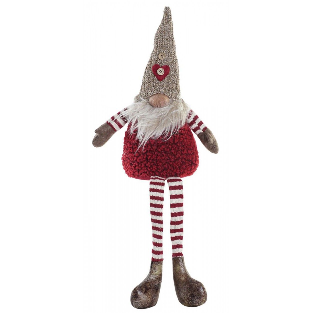 GNOMO NAVIDEÑO PIERNAS LARGAS FIGURA NAVIDEÑA 60CM