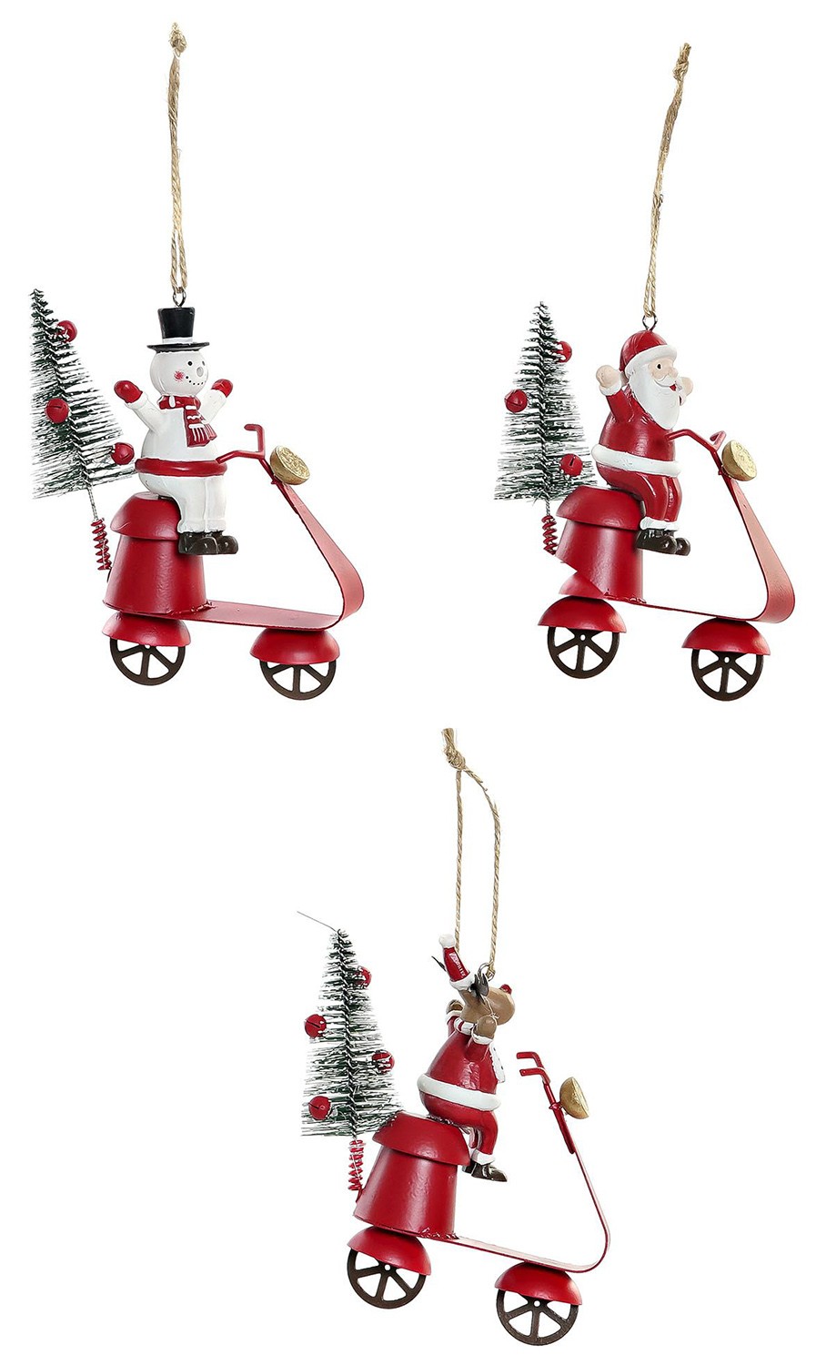 DECORACIÓN COLGANTE NAVIDEÑA 14CM