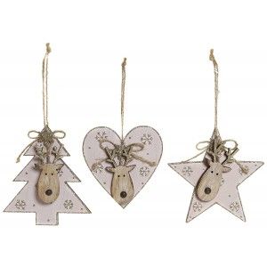 DECORACIÓN COLGANTE NAVIDEÑA 11CM