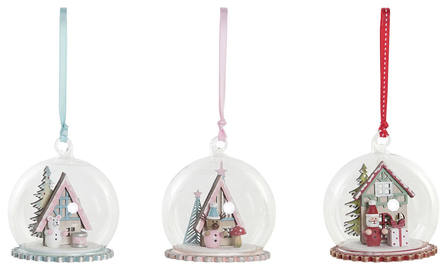 DECORACIÓN COLGANTE BOLA NAVIDEÑA 11CM