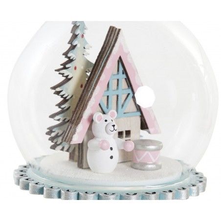 DECORACIÓN COLGANTE BOLA NAVIDEÑA 11CM