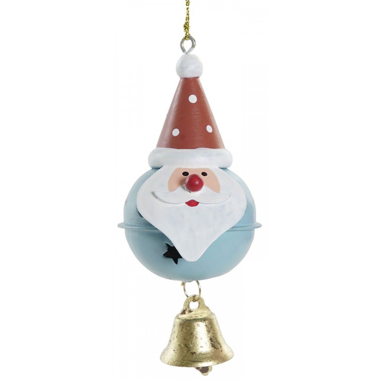DECORACIÓN COLGANTE CASCABEL NAVIDEÑO 11,5CM