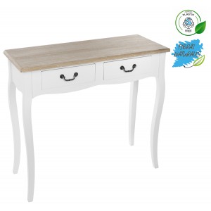 CONSOLA RECIBIDOR BLANCA RIKER 2 CAJONES