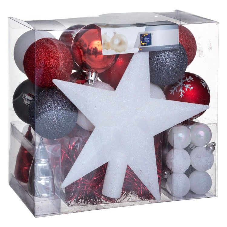 BOLAS DE NAVIDAD MEL SET 44 PIEZAS