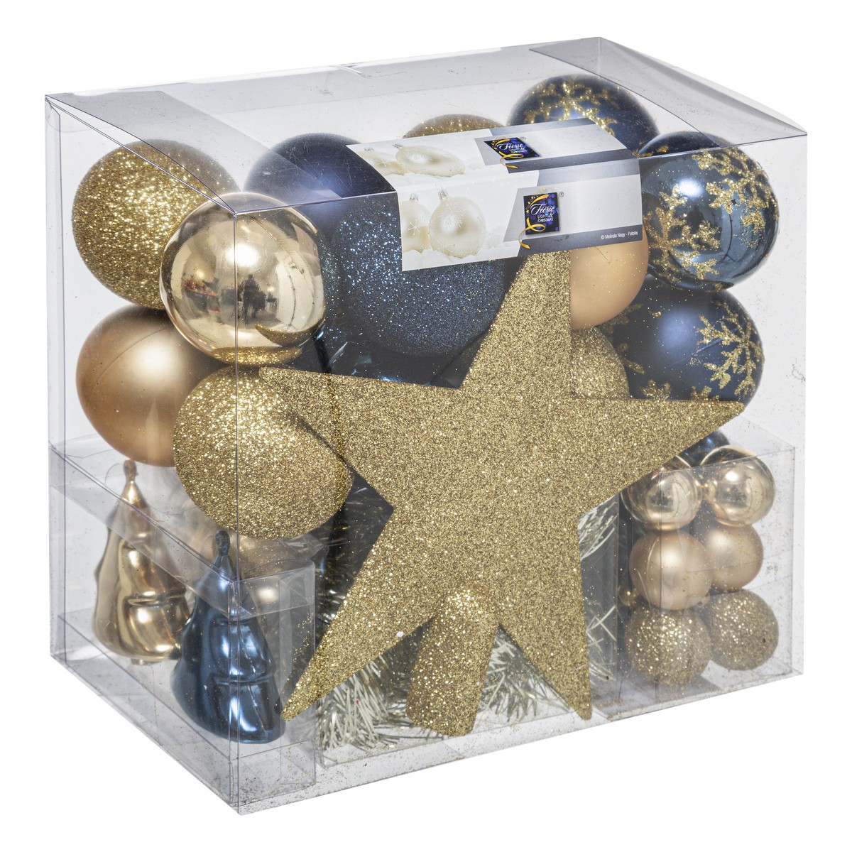 BOLAS DE NAVIDAD ASAC SET 44 PIEZAS