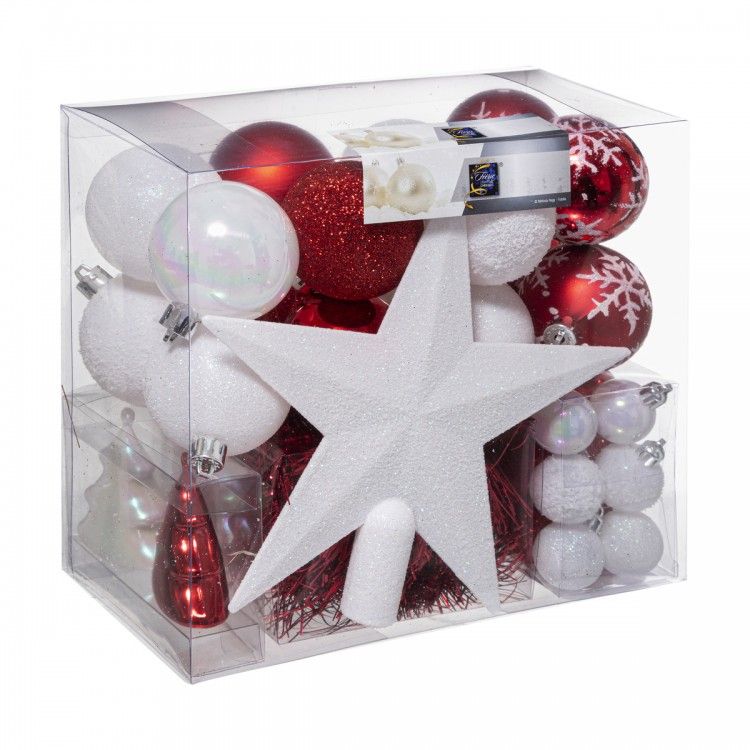 BOLAS DE NAVIDAD MOSEGUI SET 44 PIEZAS