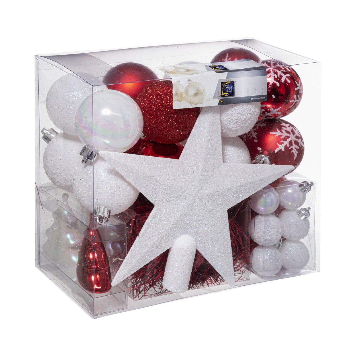 BOLAS DE NAVIDAD MOSEGUI SET 44 PIEZAS